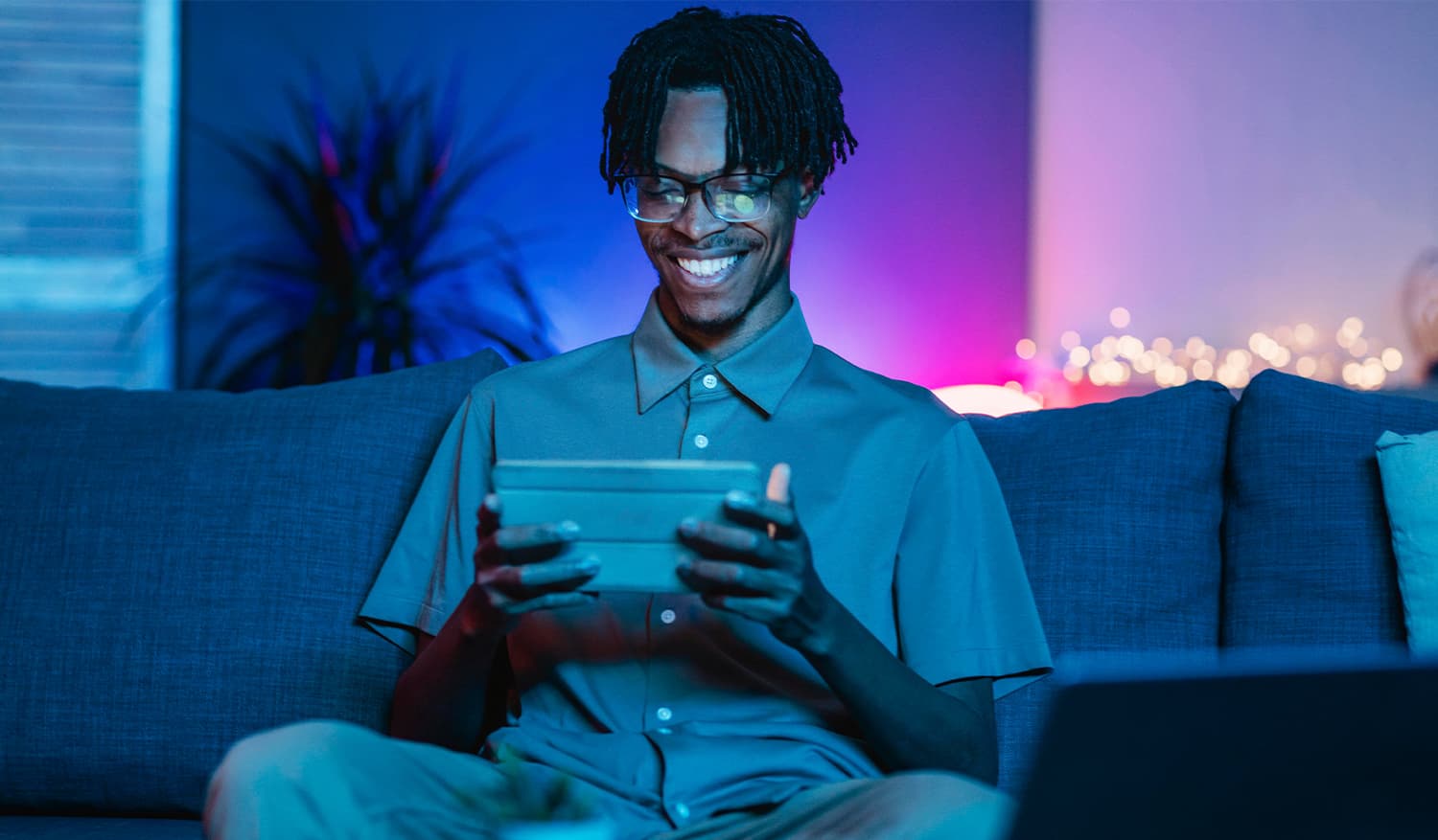 Person streaming content